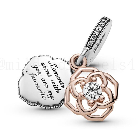 Pandora Openwork Rose Dangle - Picture 3 of 5